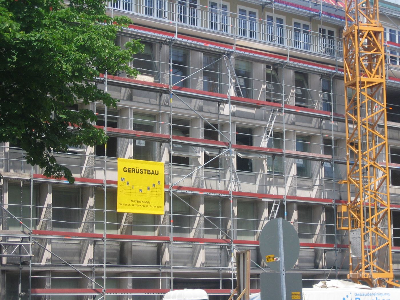 Gerüstbau Meiners – Team auf der Baustelle